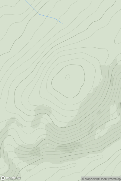 Thumbnail image for Scout Hill [Tomintoul to Banff] showing contour plot for surrounding peak